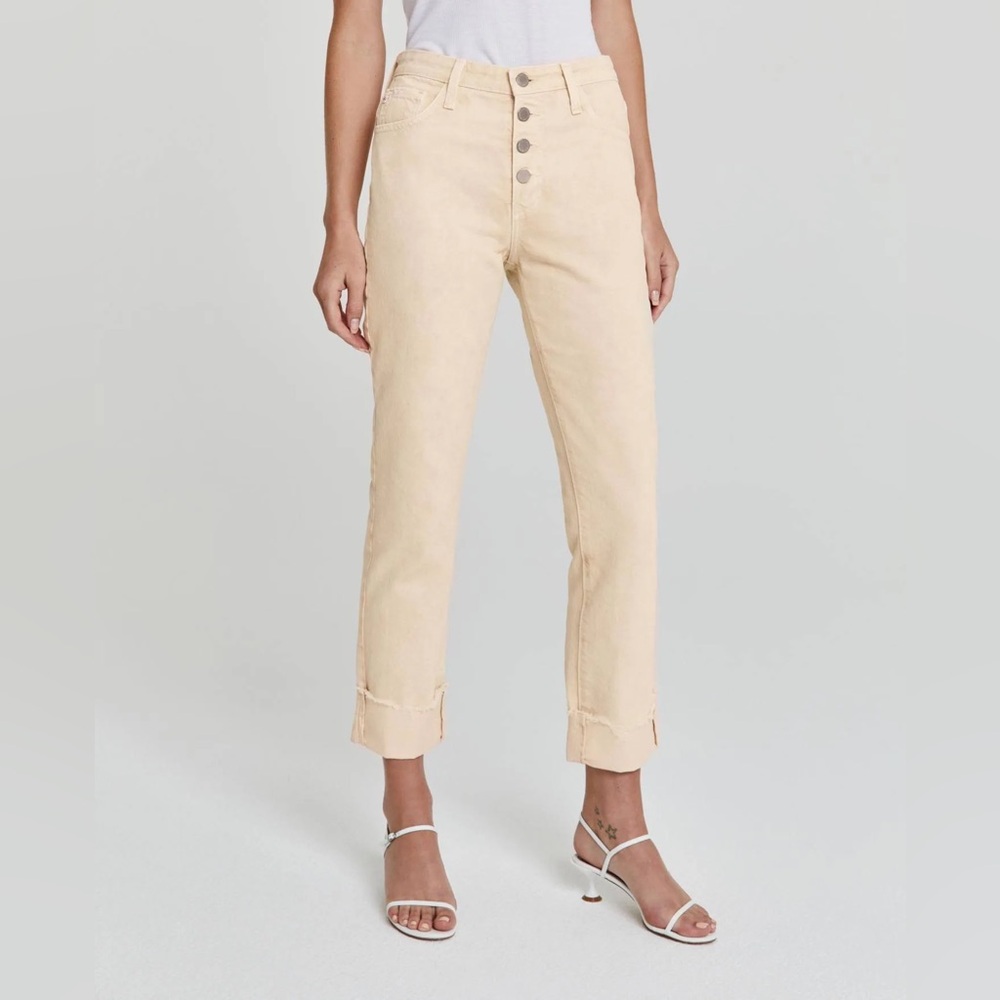 AG Adriano Goldschmied The Isabelle Button Up Jeans Size 29 NWT Straight Crop